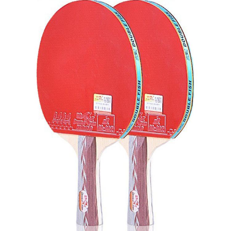 

Настольная теннисная ракетка DOUBLEFISH All Wood с двухсторонним инвертированным покрытием для быстрой атаки, унисекс DOUBLE FISH, 5-star double rackets (2 pcs shakehand grip)
