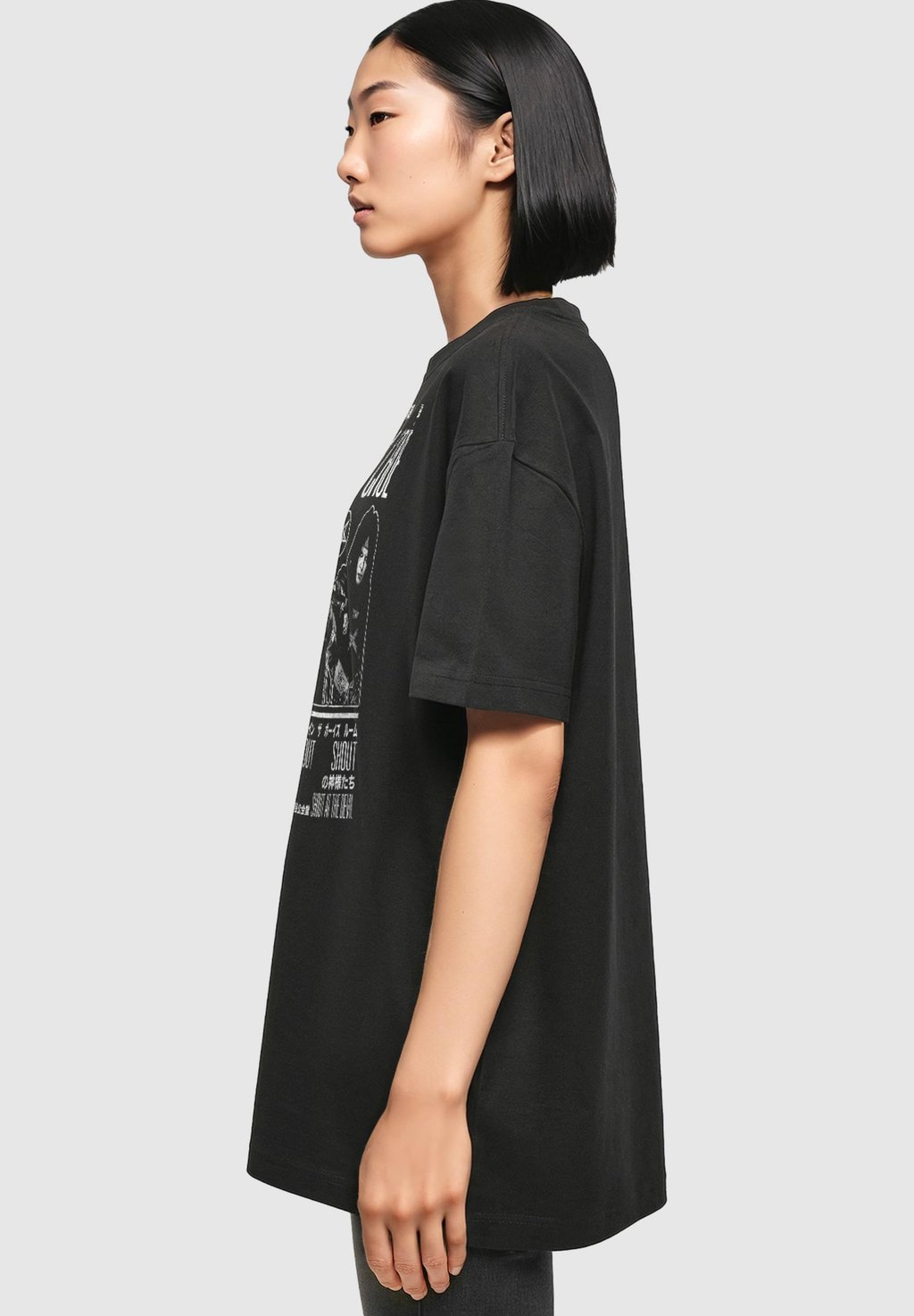 

Футболка с принтом MOTLEY CRUE TOKYO SHOUT OVERSIZED BOYFRIEND TEE Merchcode, черный