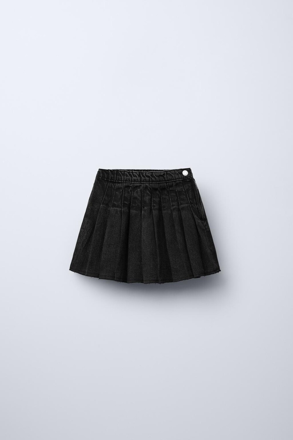 

Юбка из джинсовой плитки ZARA, черный