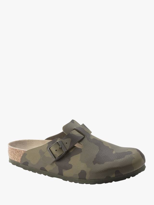 Бостонские клоги Birko-Flor Nubuck в камуфляжном дизайне Birkenstock, Green/Multi — фото 3