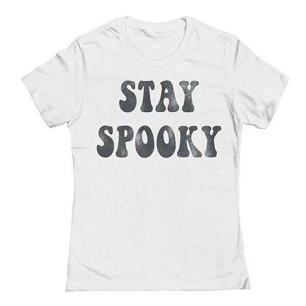 

Женская футболка с принтом Stay Spooky Unbranded