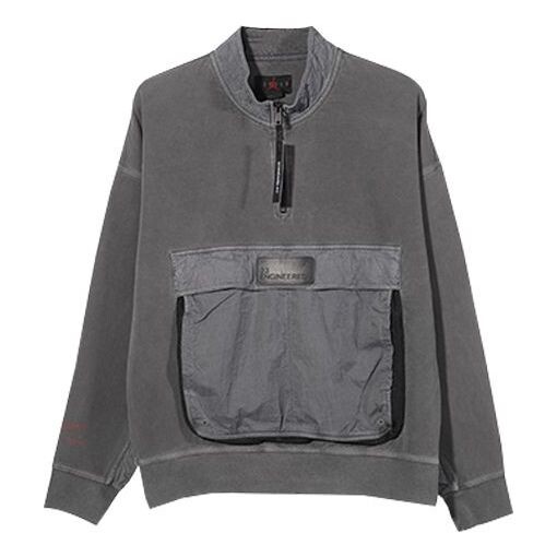 

Толстовка Air Jordan 23 Engineered Half Zip Open Sweatshirt For Men Black, черный