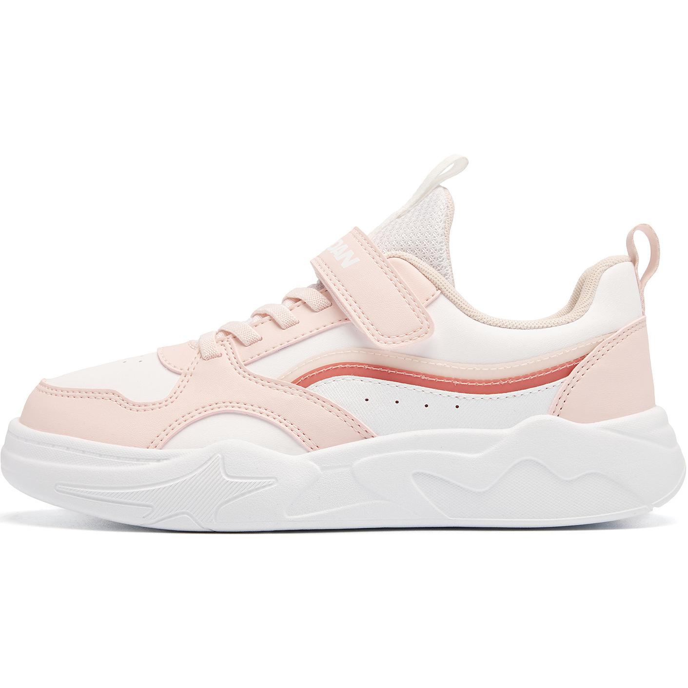 

QIAODAN Противоскользящие износостойкие низкие детские скейтбординг кроссовки pink white