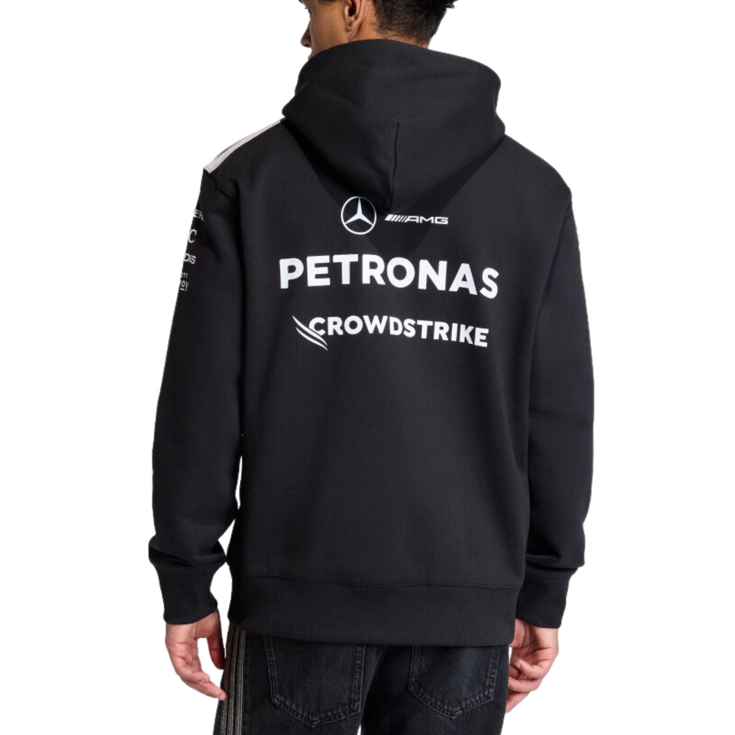Толстовка Adidas x Mercedes AMG Petronas Formula 1 Team Driver Hood, цвет 'Black' — фото 3