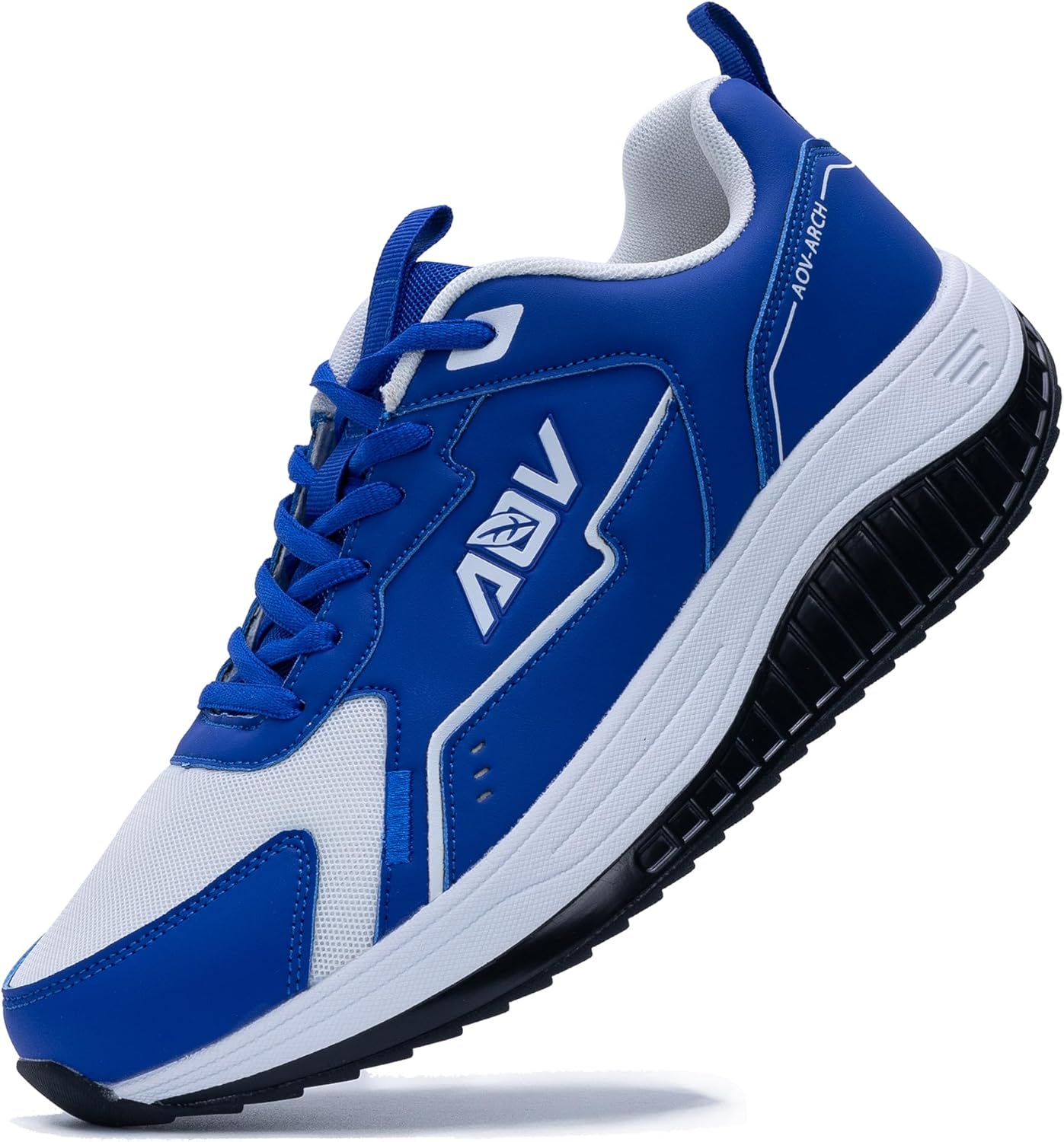 

Мужские кроссовки для ходьбы с поддержкой свода стопы, ортопедические кроссовки для тенниса при боли в стопе, подошве и фасциите Zf Zefuher, синий