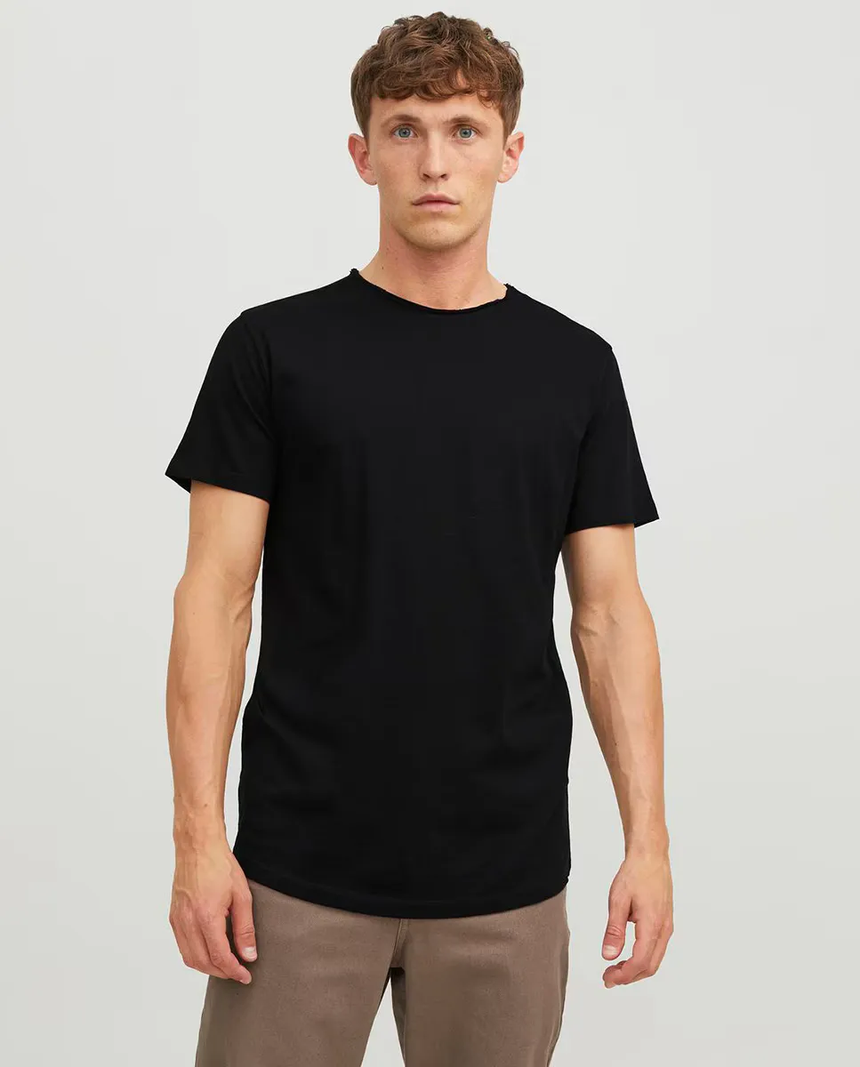 

Мужская однотонная футболка с короткими рукавами Jack & Jones, чёрный