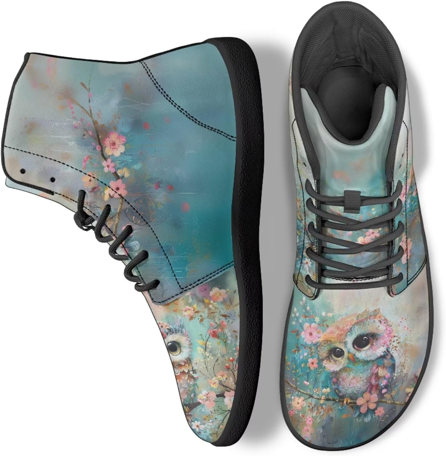 

Кроссовки JoyLamoria Skull Platform, повседневные высокие кроссовки на шнуровке, хип-хоп готические кожаные туфли, черные