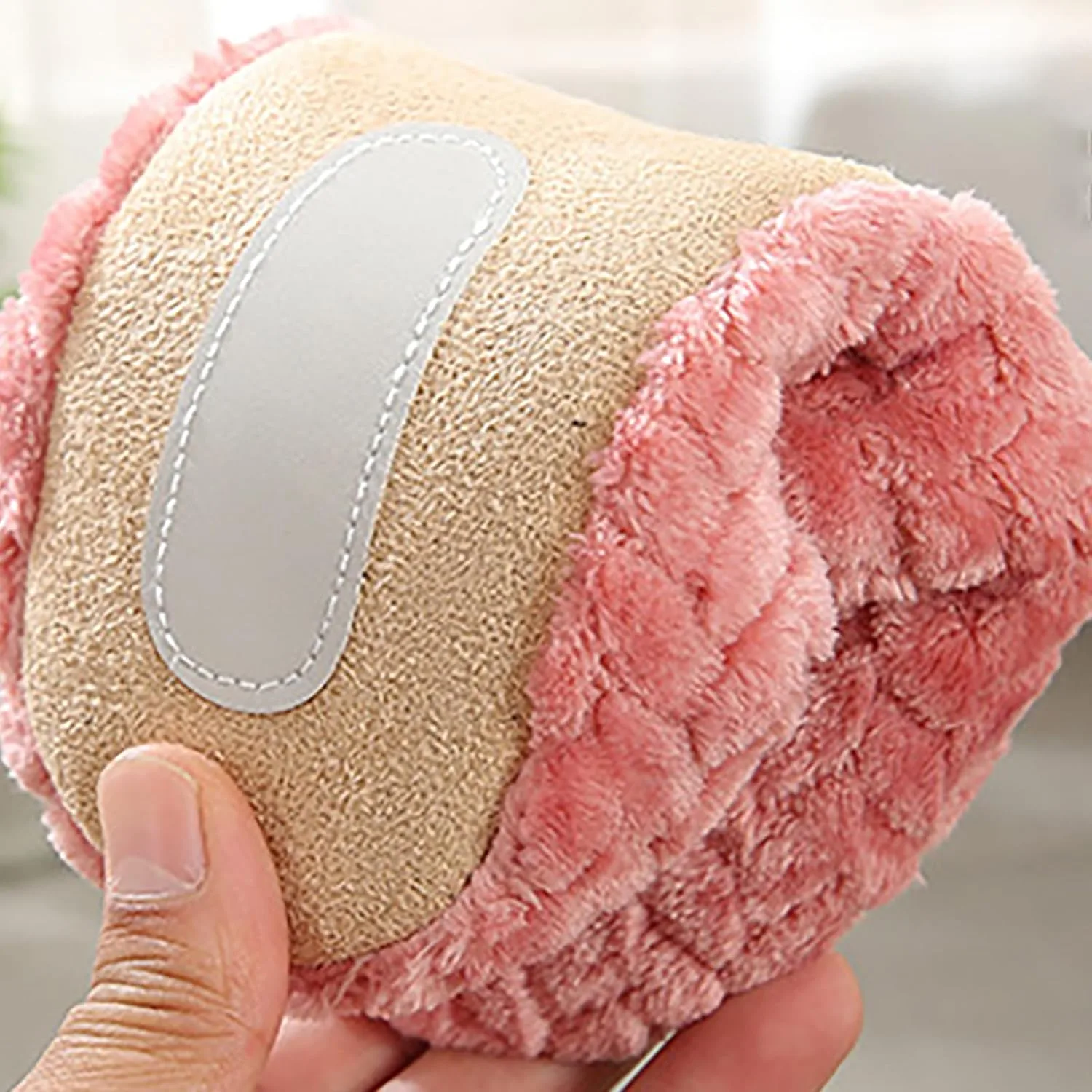 Мужские мягкие тапочки с шипами из жаккардовой ткани, нескользящие, для деревянного пола, для дома Generic, кофейный — фото 4