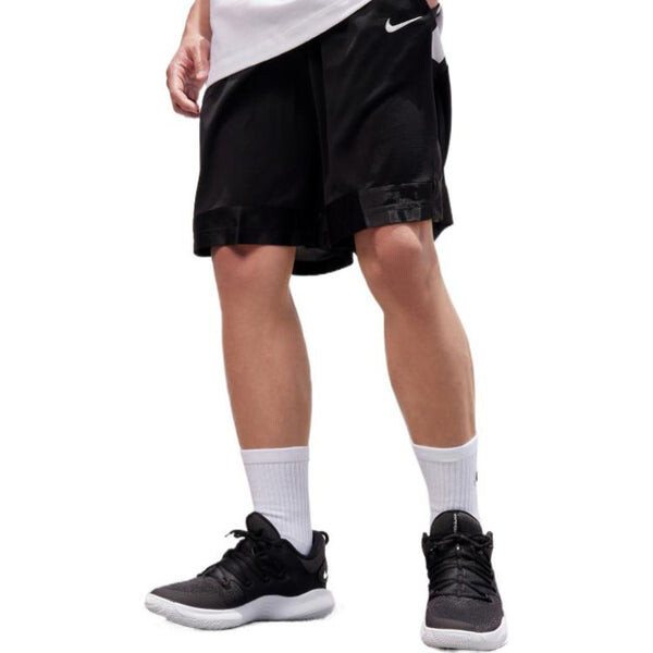 Шорты men's side colorblock loose casual shorts black Nike, мультиколор — фото 4