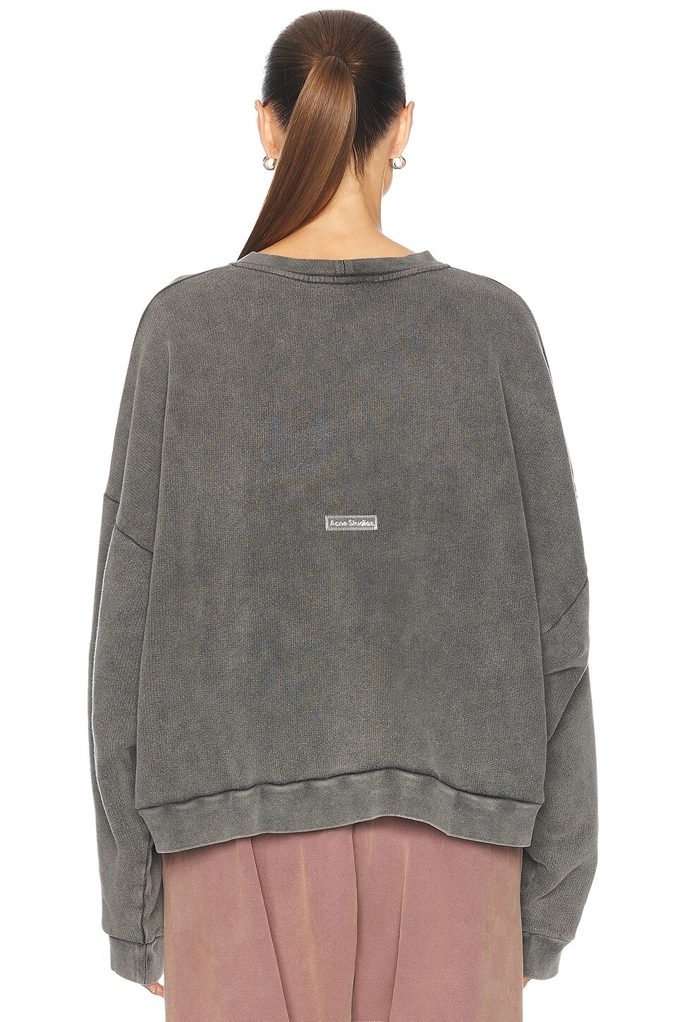 Свитер Fester с круглым вырезом Acne Studios, цвет Faded Black — фото 2