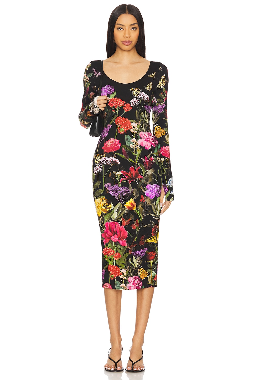 

Платье длины до щиколотки Delora Alice + Olivia, secret garden