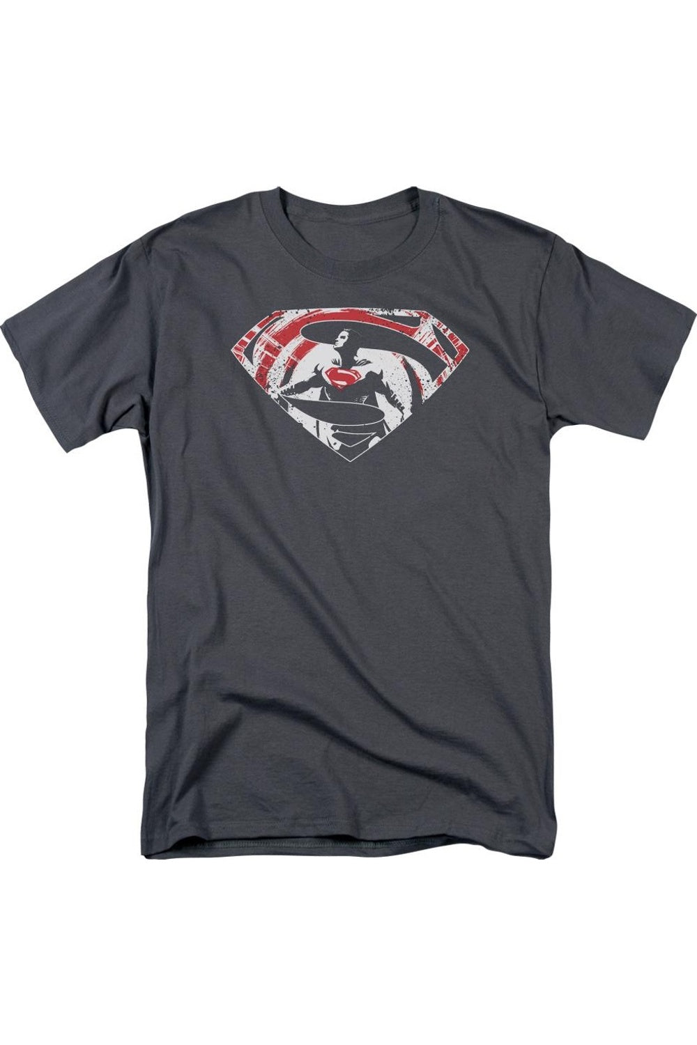 

Футболка с коротким рукавом и логотипом Batman V Superman Super Splatter для взрослых Gildan, цвет charcoal