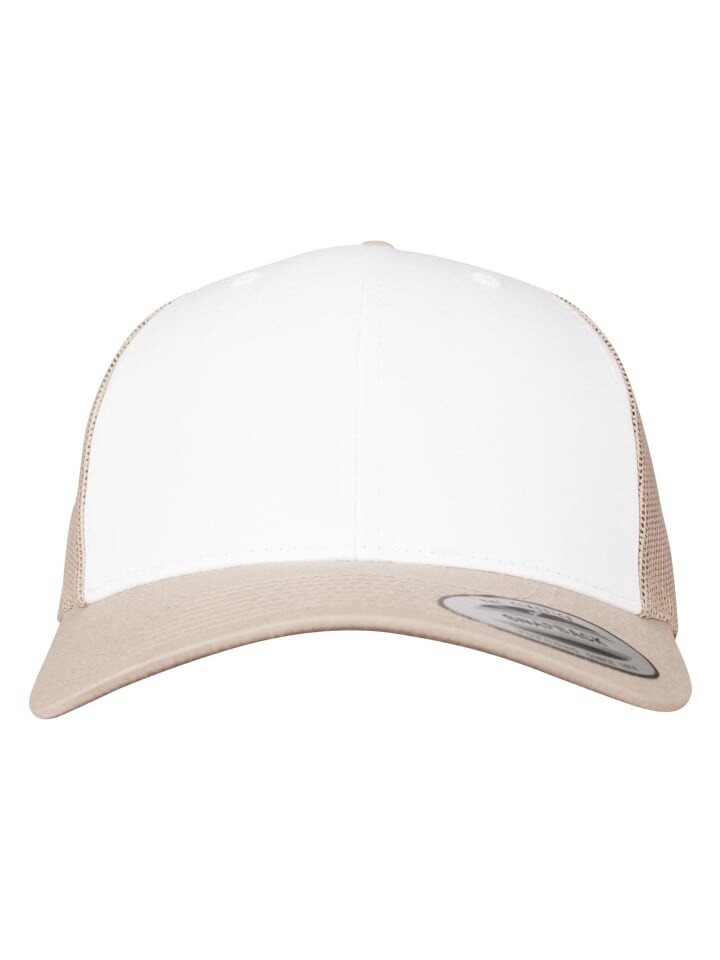 

Бейсболка Flexfit Trucker, цвет khaki/white/khaki