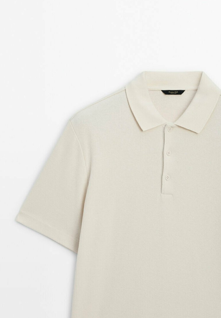 

Рубашка поло SHORT SLEEVE Massimo Dutti, цвет Stone