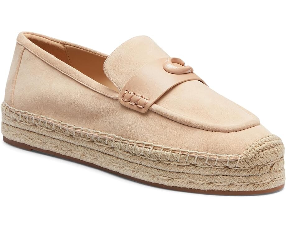 

Лоферы COACH Camilla Suede Espadrille, цвет Beechwood