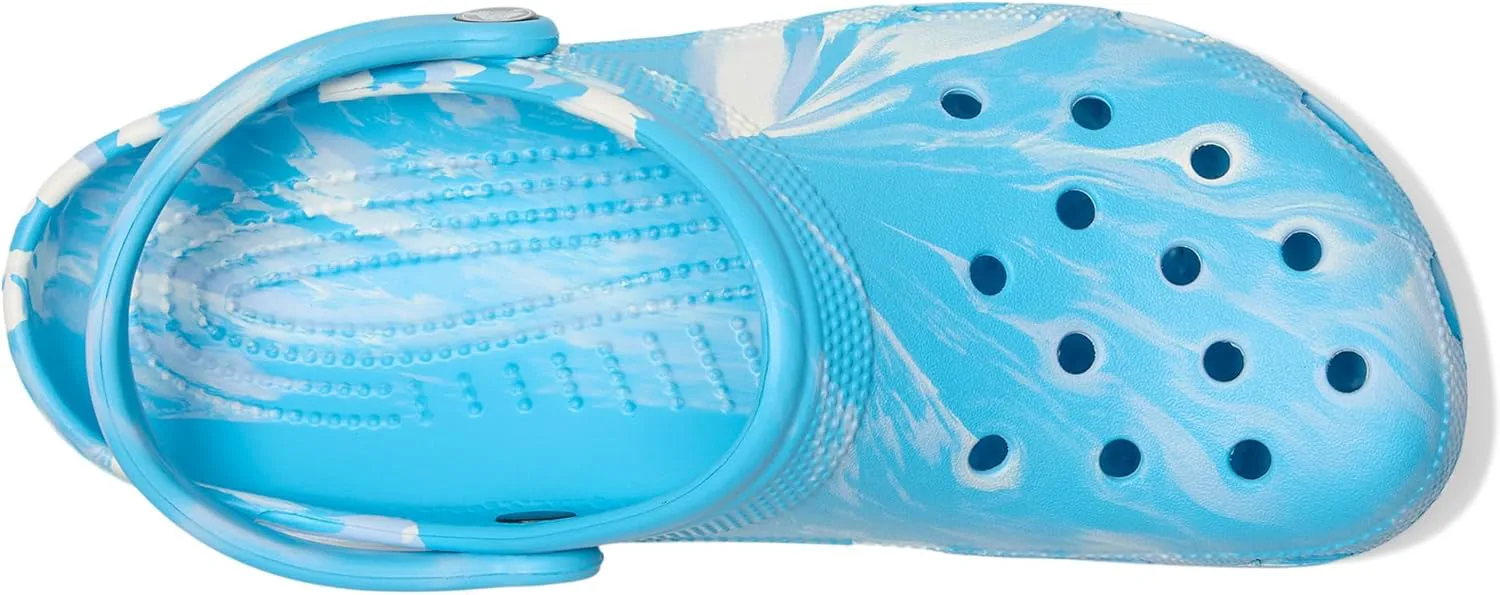 Крокс Унисекс Классические мраморные клогги с эффектом тай-дай Crocs, мультиколор — фото 3