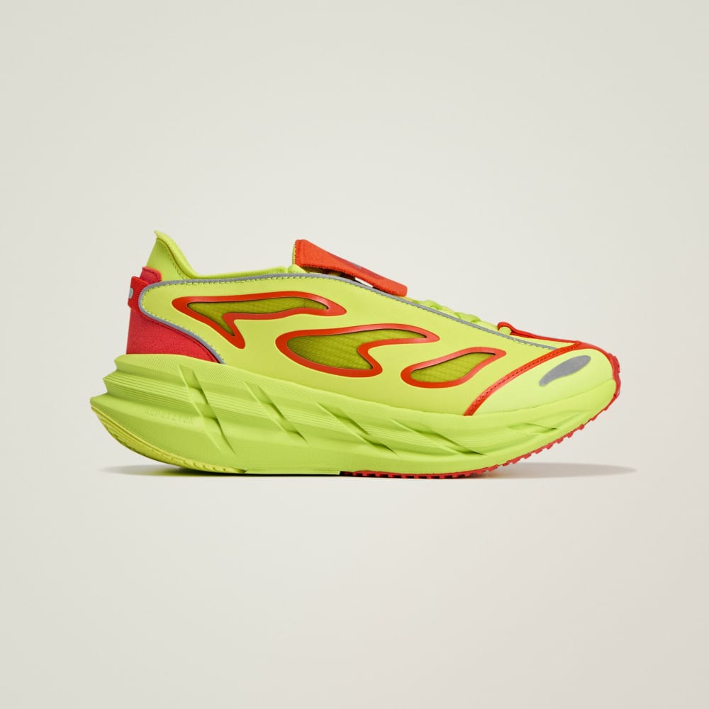 Кроссовки Adidas By Stella McCartney Adistar, цвет Collegiate Orange/Preloved Lime/Core Black — фото 2