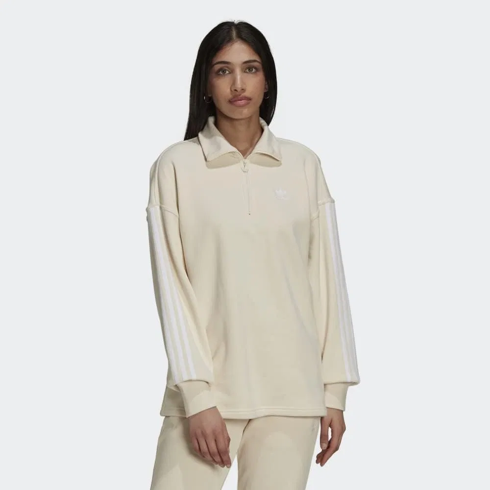 Куртка adidas Essential Quarter Zip, кремовый — фото 2