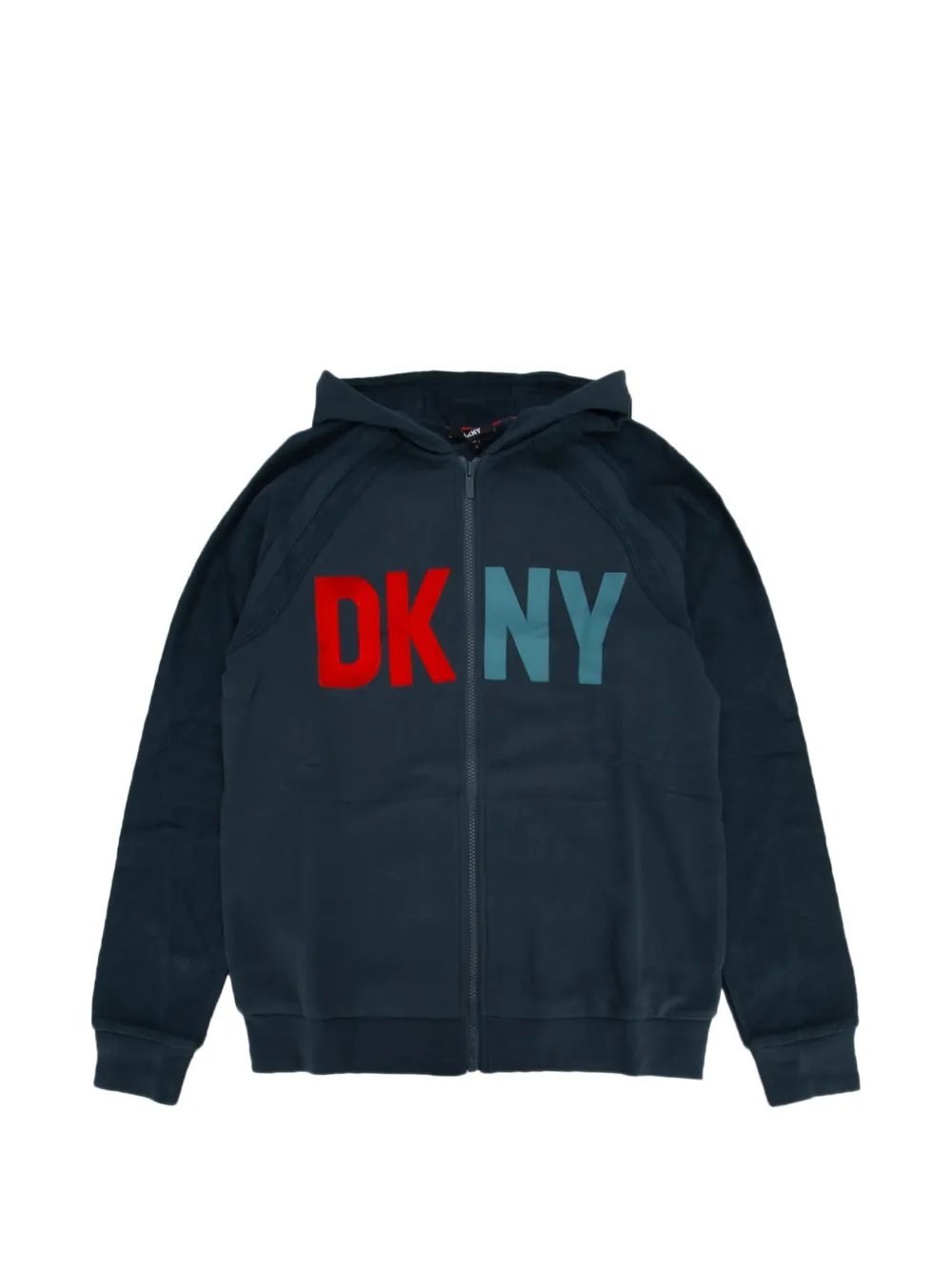 

Синее хлопковое худи Dkny Kids, синий