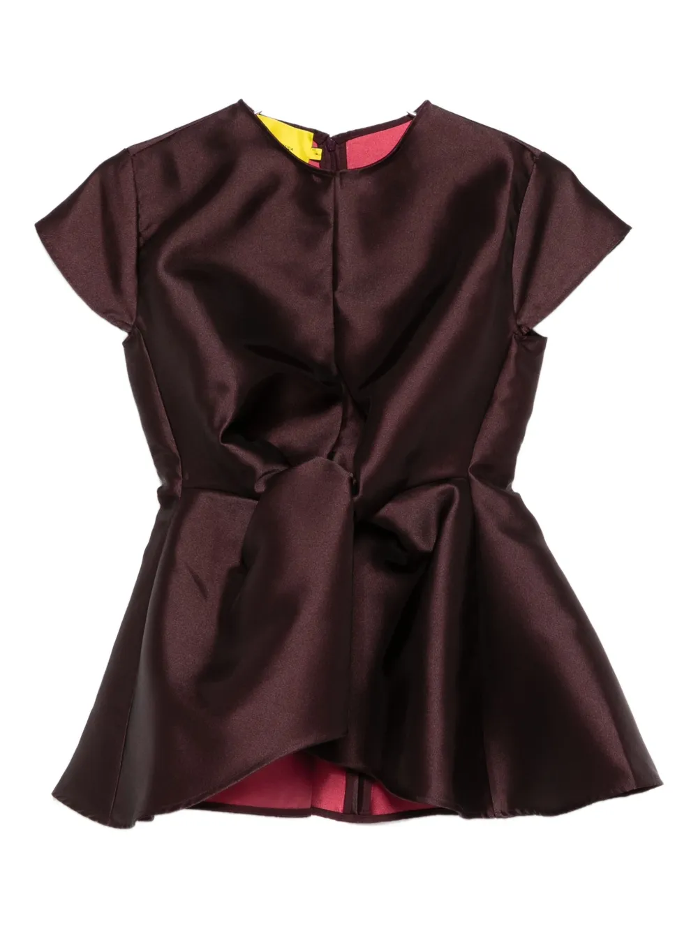 

Топ с круглым вырезом Marques'Almeida, красный