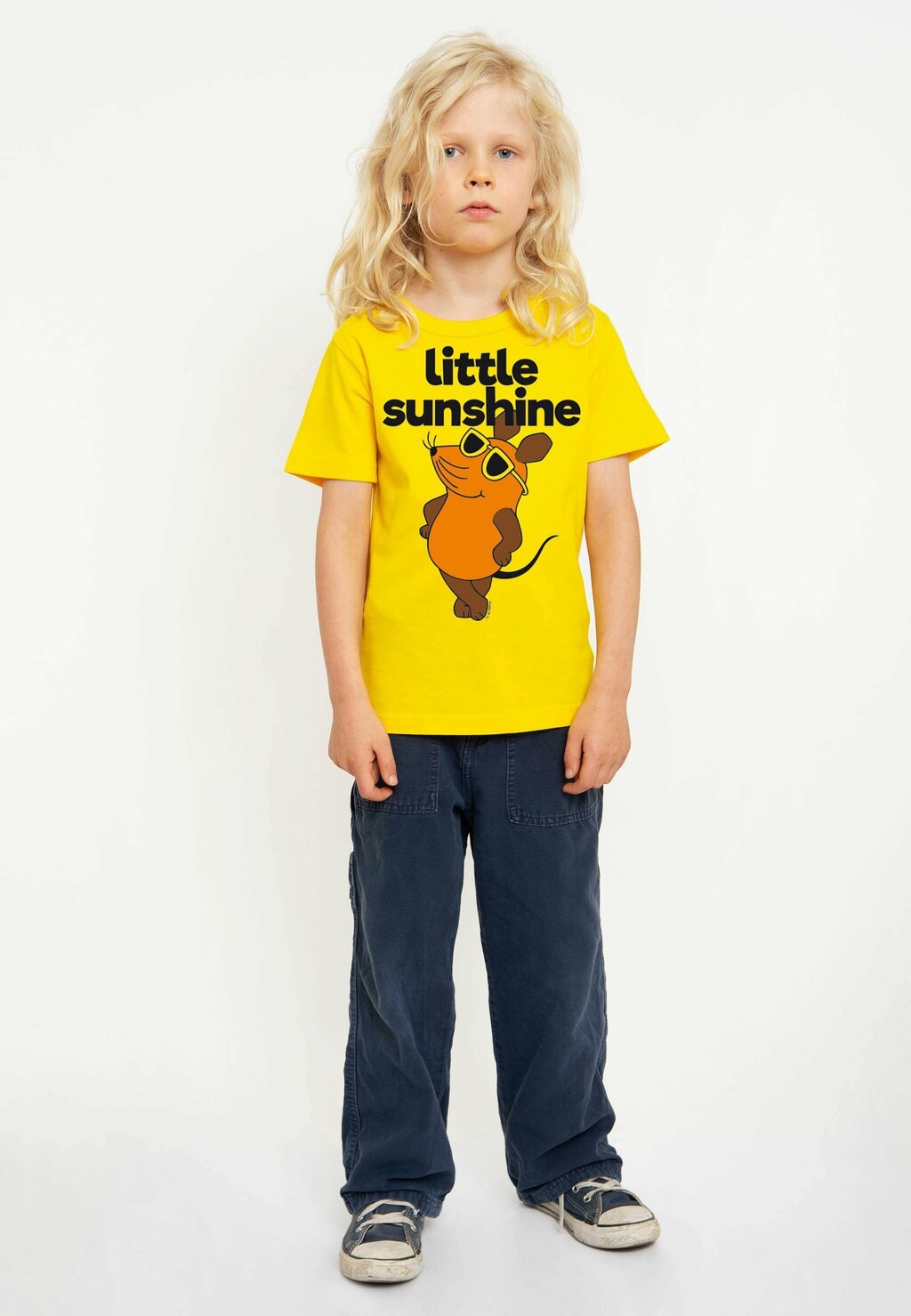 

Футболка с принтом MAUS LITTLE SUNSHINE LOGOSHIRT, цвет gelb
