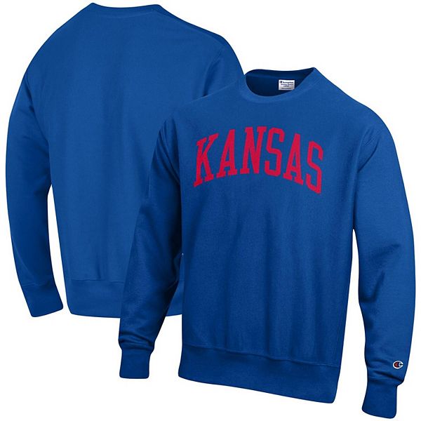 

Мужской свитшот relaxed fit arch reverse weave royal kansas jayhawks Champion
