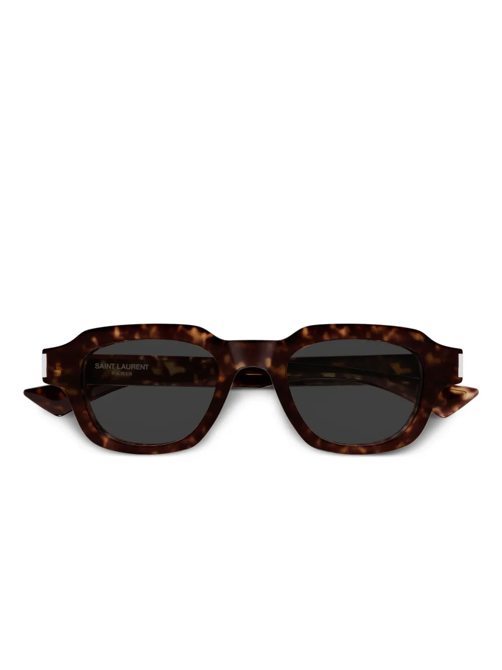 

Солнцезащитные очки в квадратной оправе Saint Laurent Eyewear, коричневый