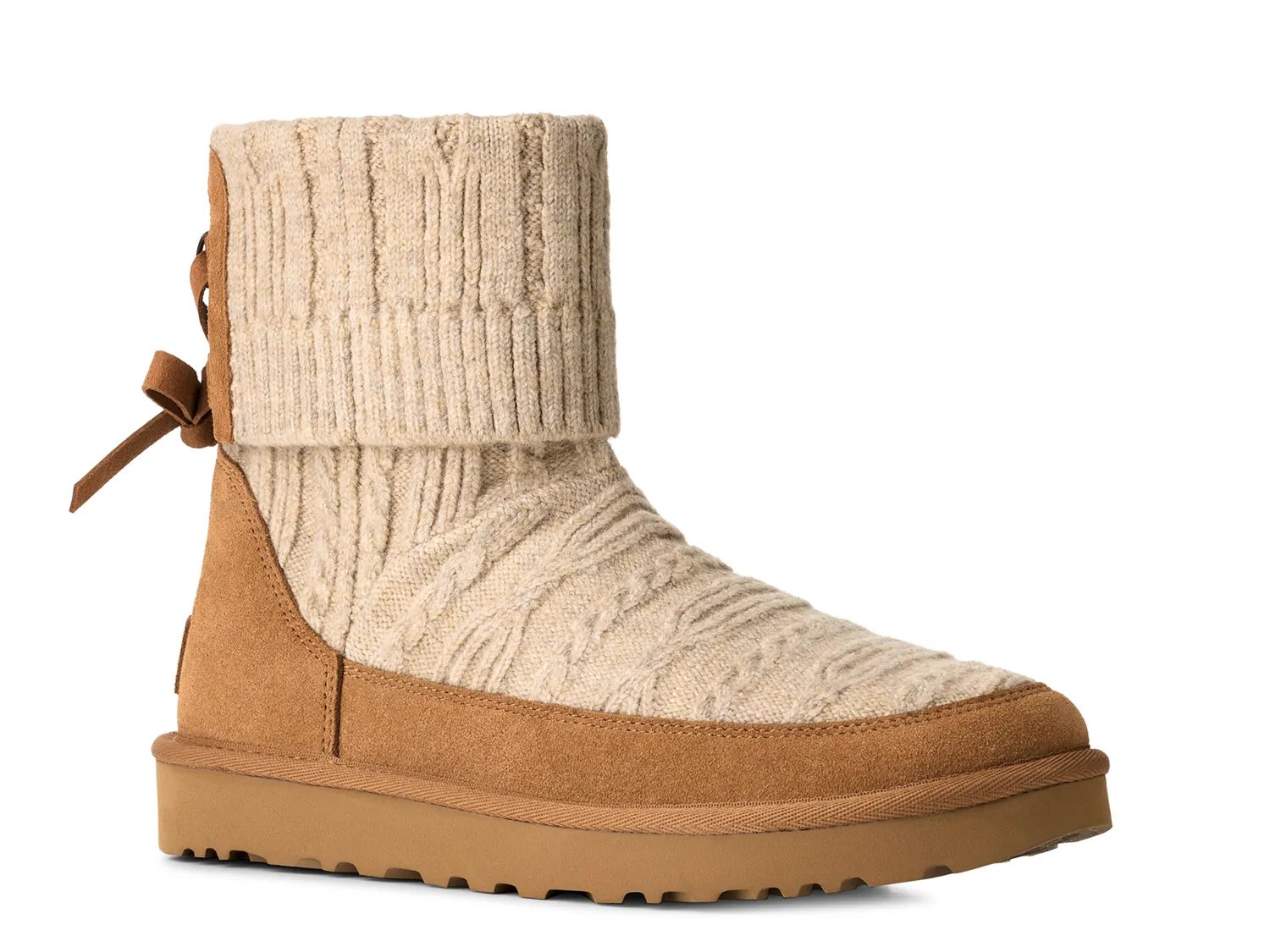 Ботинки UGG Classic Mini Cabelle Knit Bootie, Chestnut