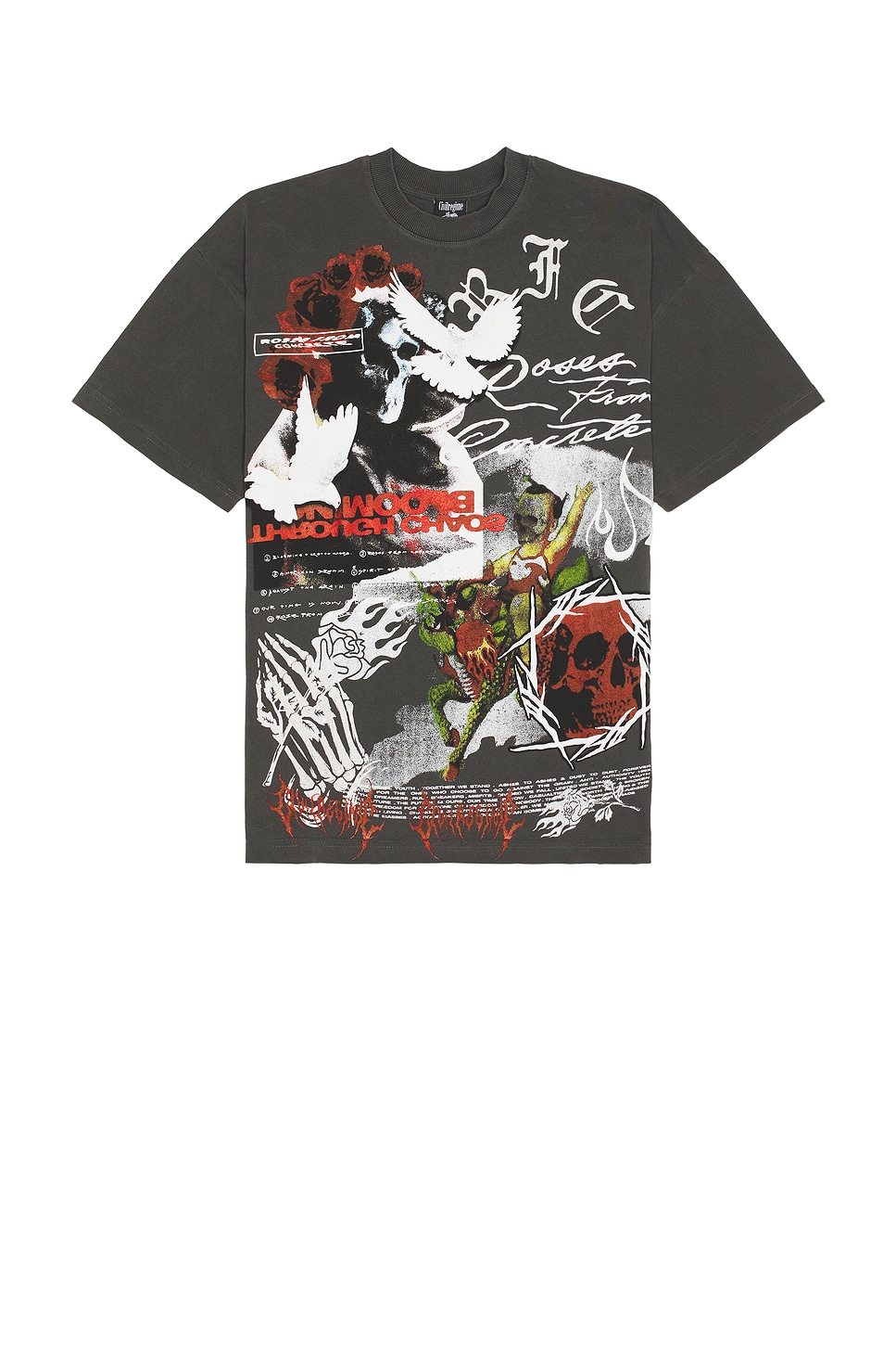 

Футболка оверсайз Bloom Civil Regime, vintage ashes