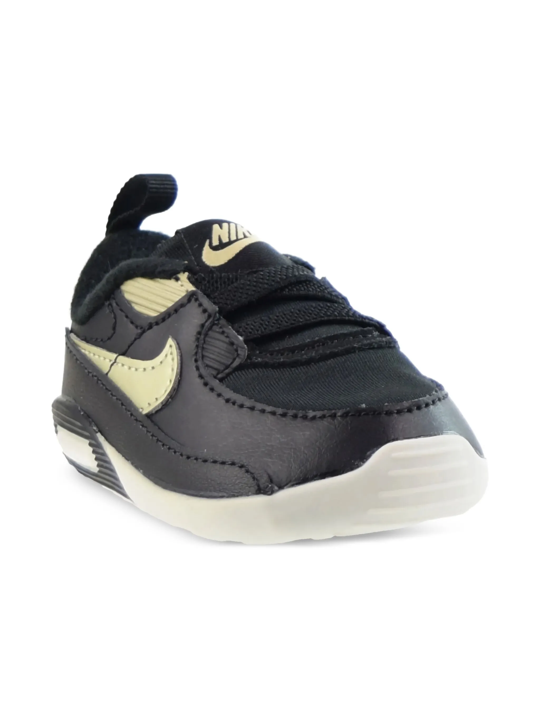 Кроссовки Air Max 90 Rare Black/Gold Nike Kids, черный — фото 2
