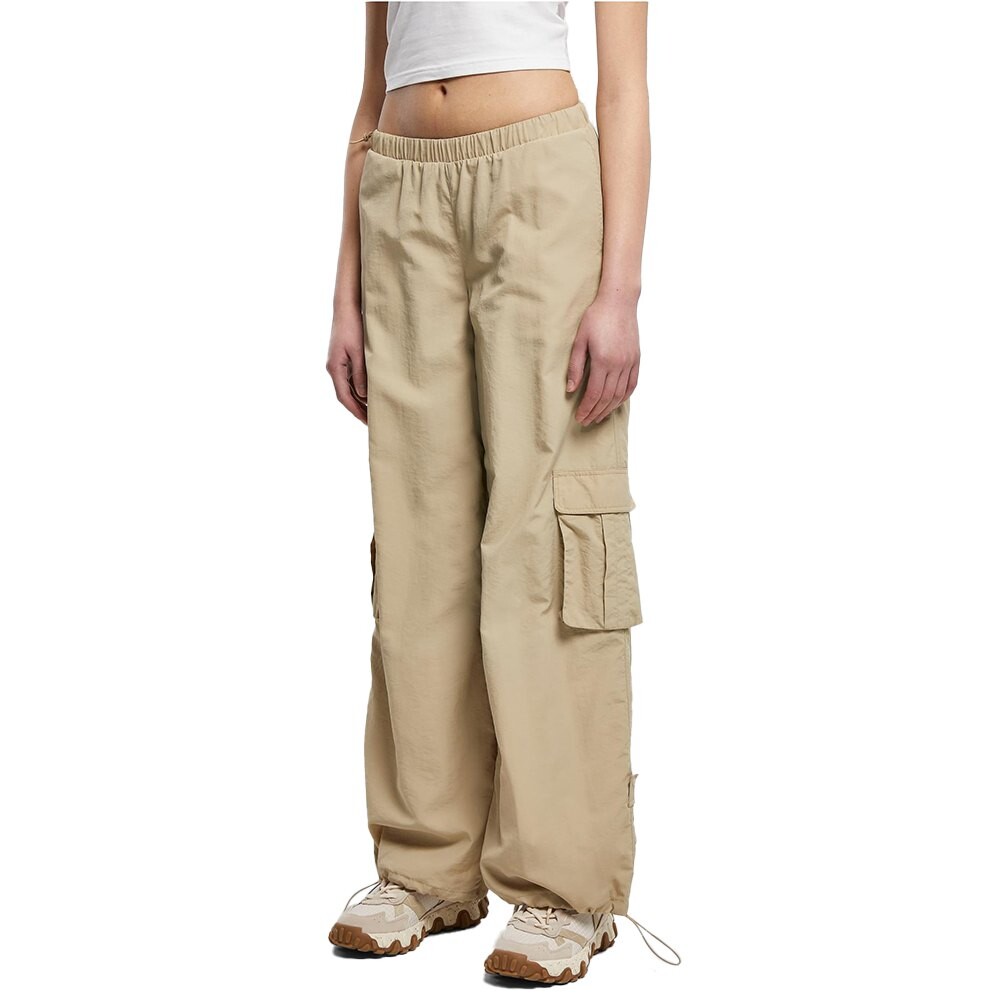 

Брюки Urban Classics Crinkle Cargo, бежевый