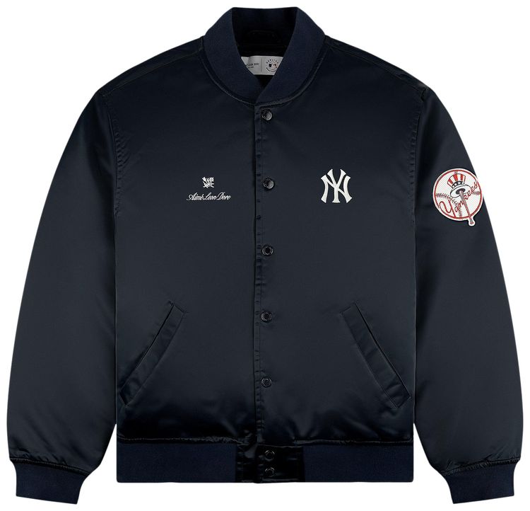 

Куртка Aimé Leon Dore x New York Yankees Satin Varsity Jacket 'Navy Blazer', синий