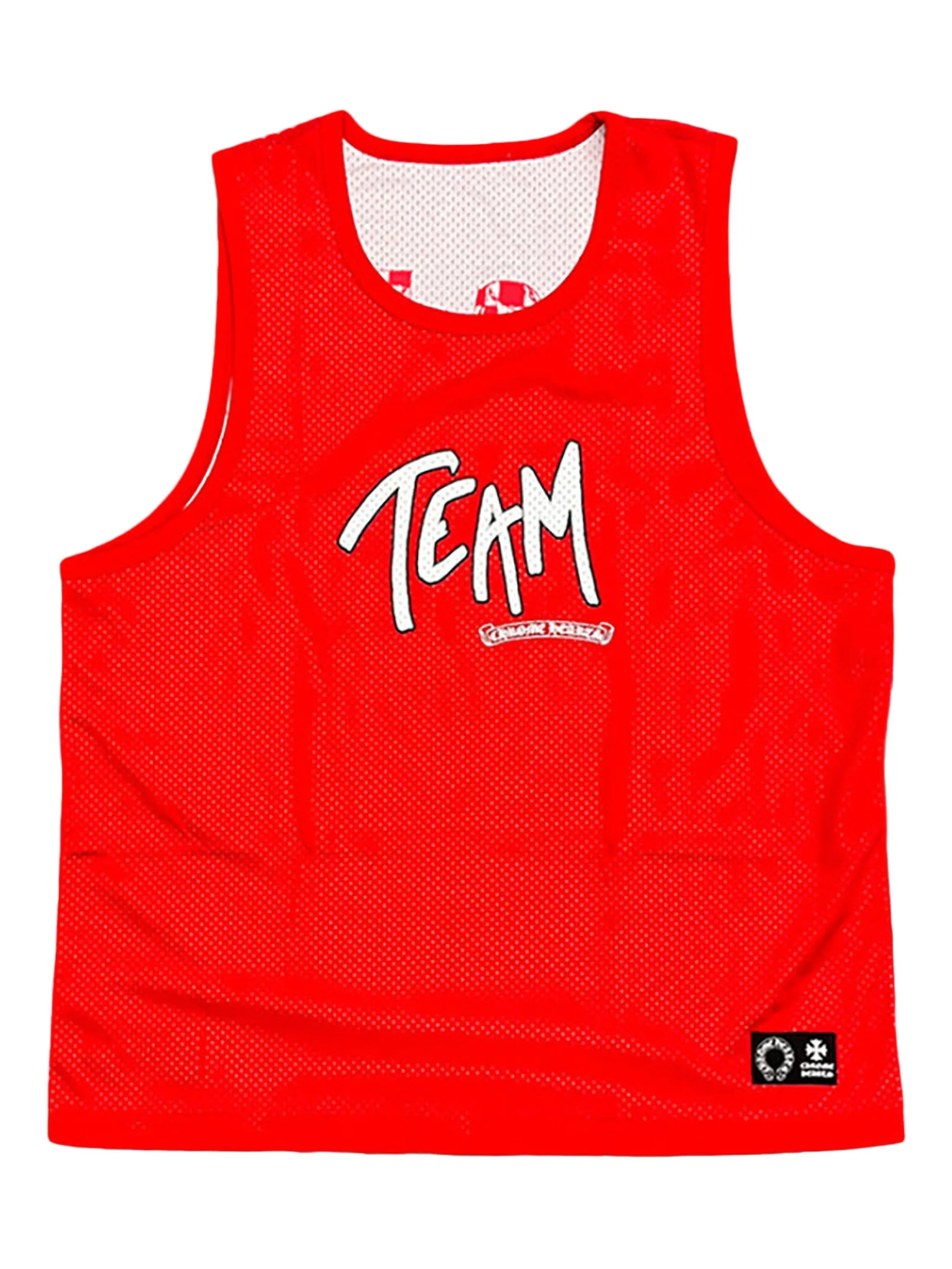 

Топ с круглым вырезом Chrome Hearts, красный