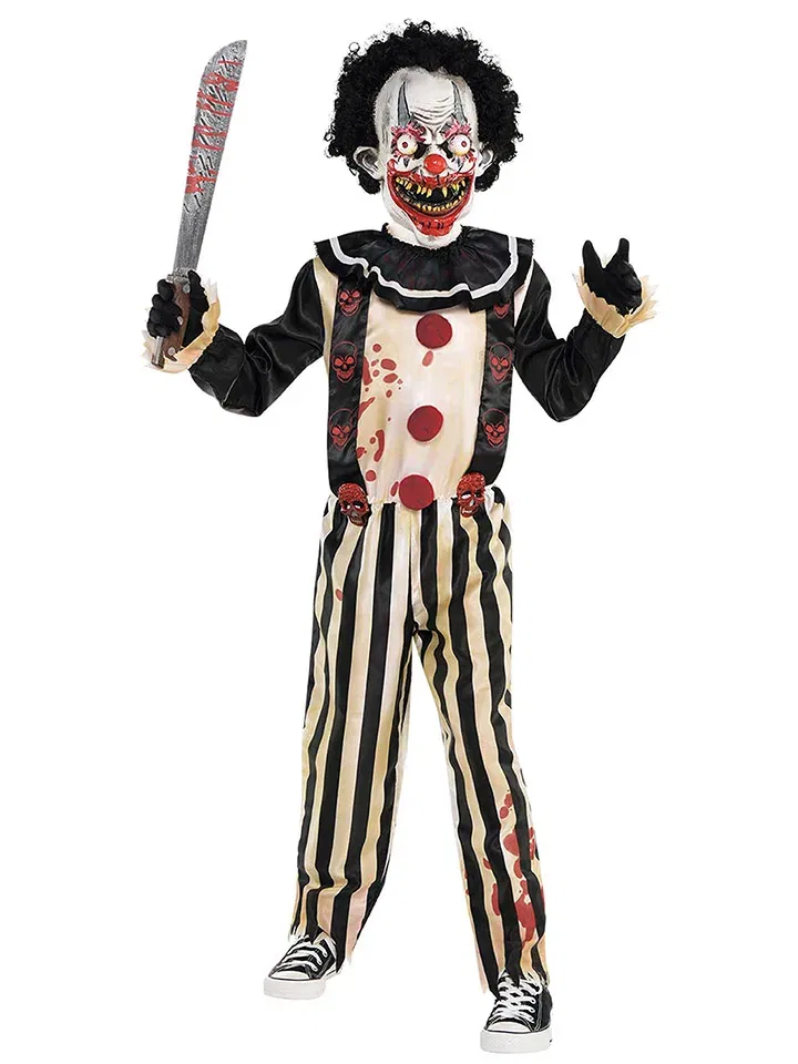 Костюм с маской Slasher Clown Amscan, черный/бежевый/красный
