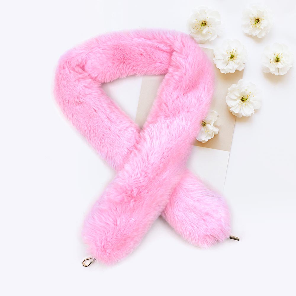 

Ремешок для сумки из искусственного меха FASHNZFAB, розовый