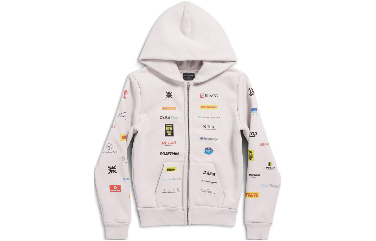 

Толстовка унисекс Off White Balenciaga, кремовый