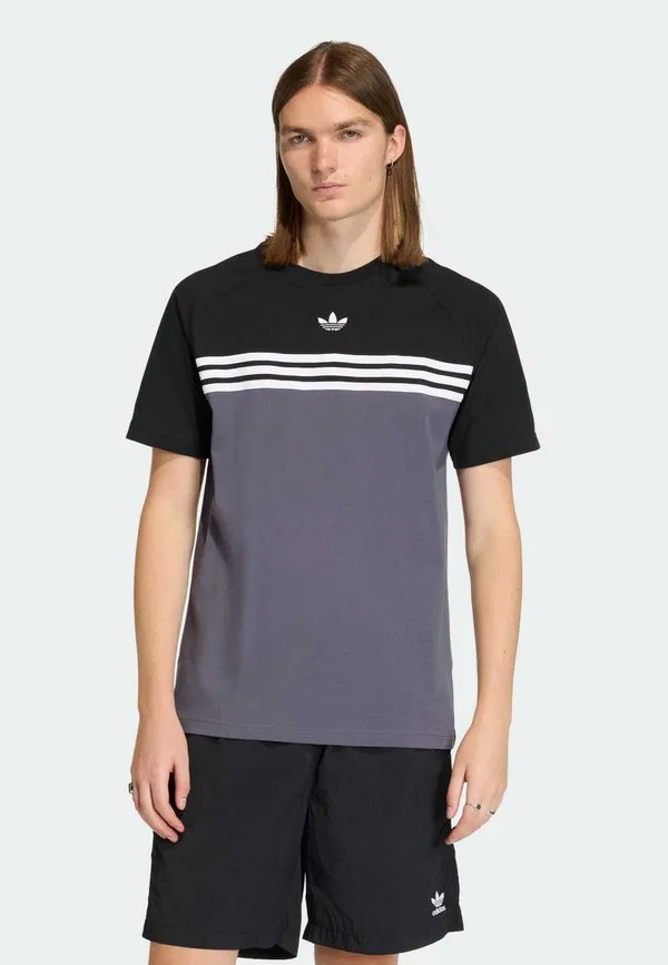Футболка с принтом на груди Adidas Originals, Aurora Onix/Black