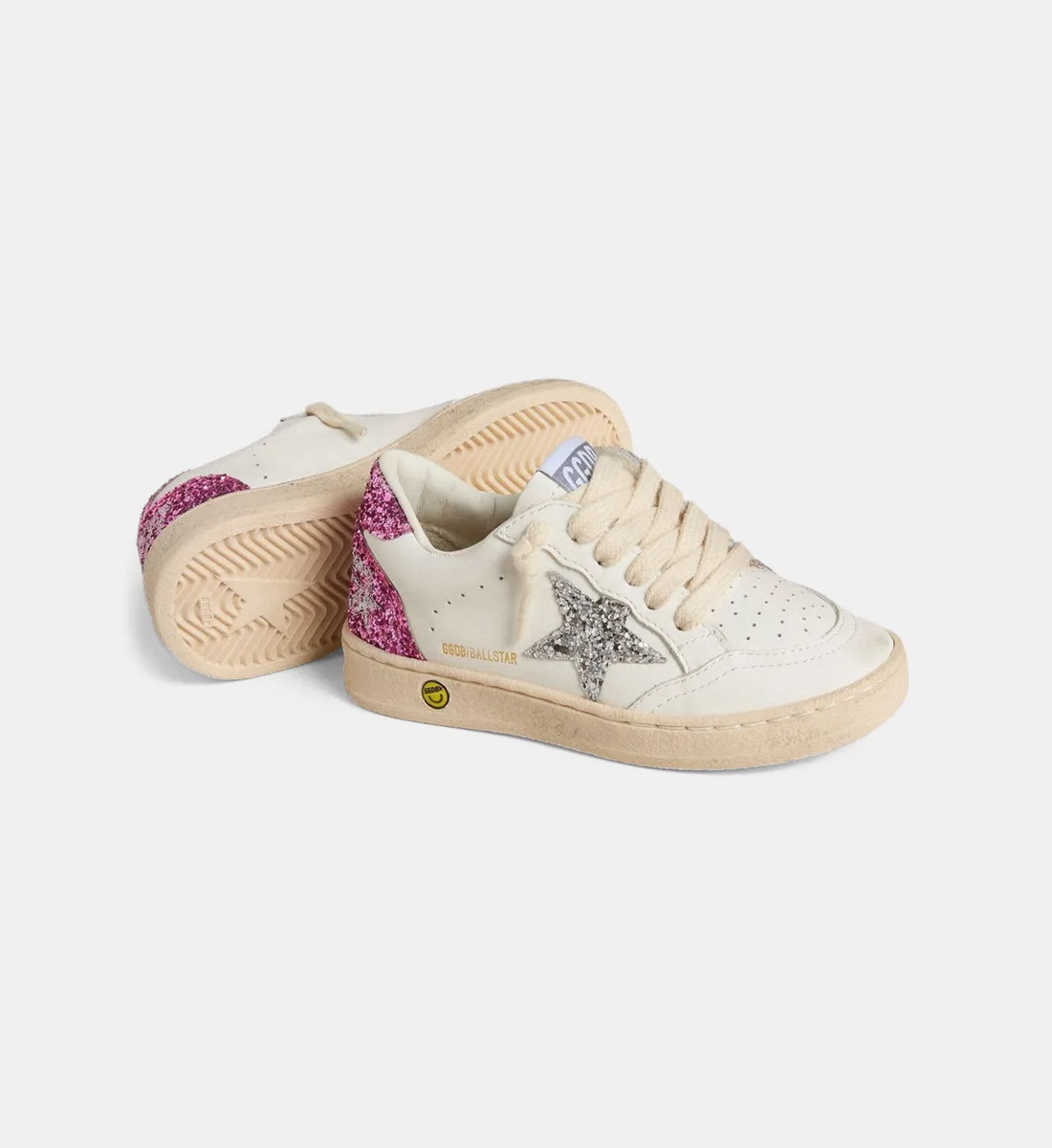 Низкие кеды Ballstar из телячьей кожи с пайетками GOLDEN GOOSE, мультиколор — фото 4