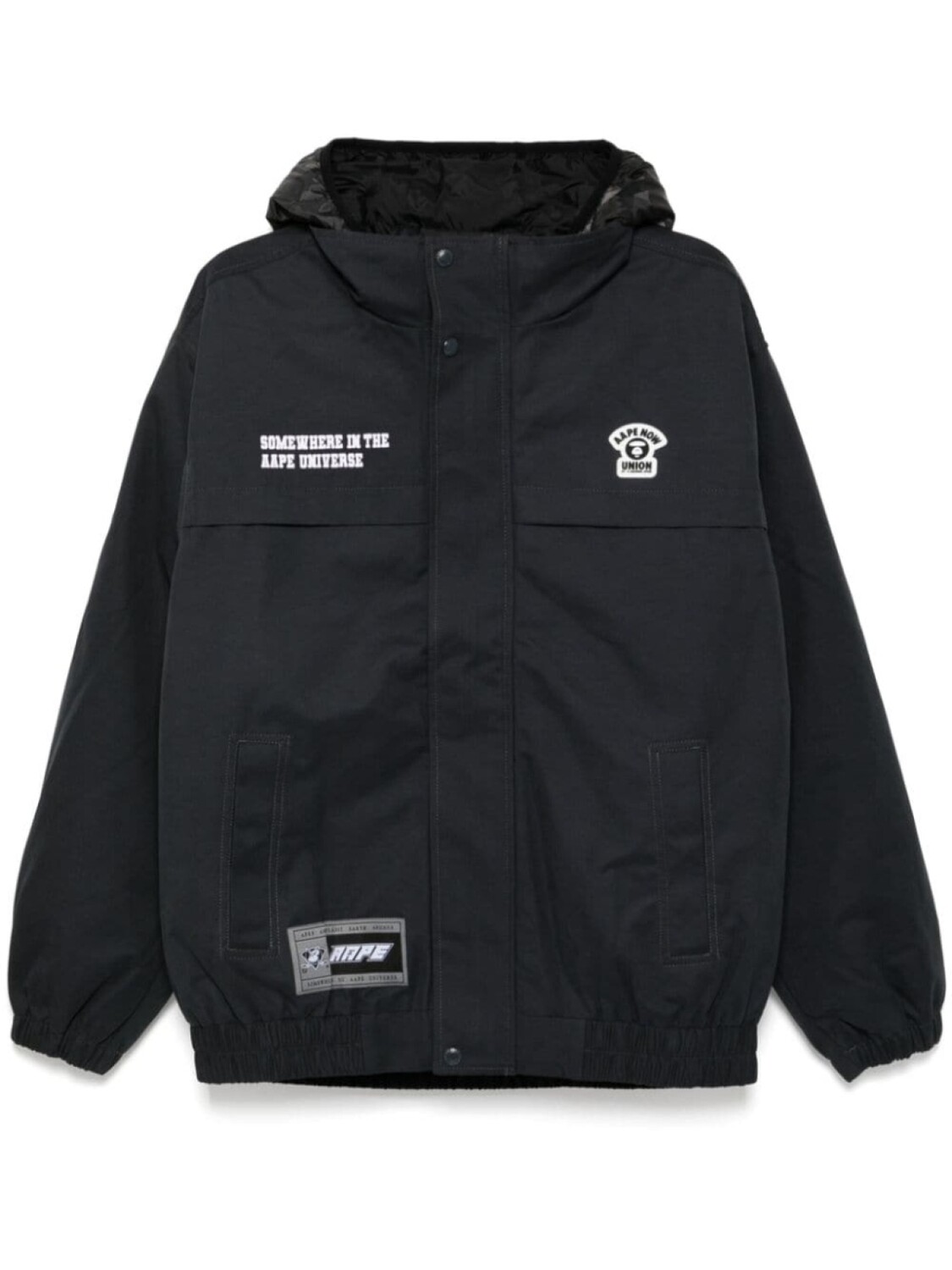 

Куртка с капюшоном и нашивкой-логотипом AAPE BY *A BATHING APE, черный