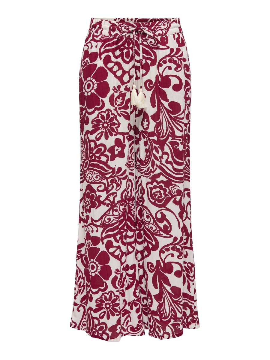 

Широкие брюки JDY JDYBree, цвет Ivory/Carmine red