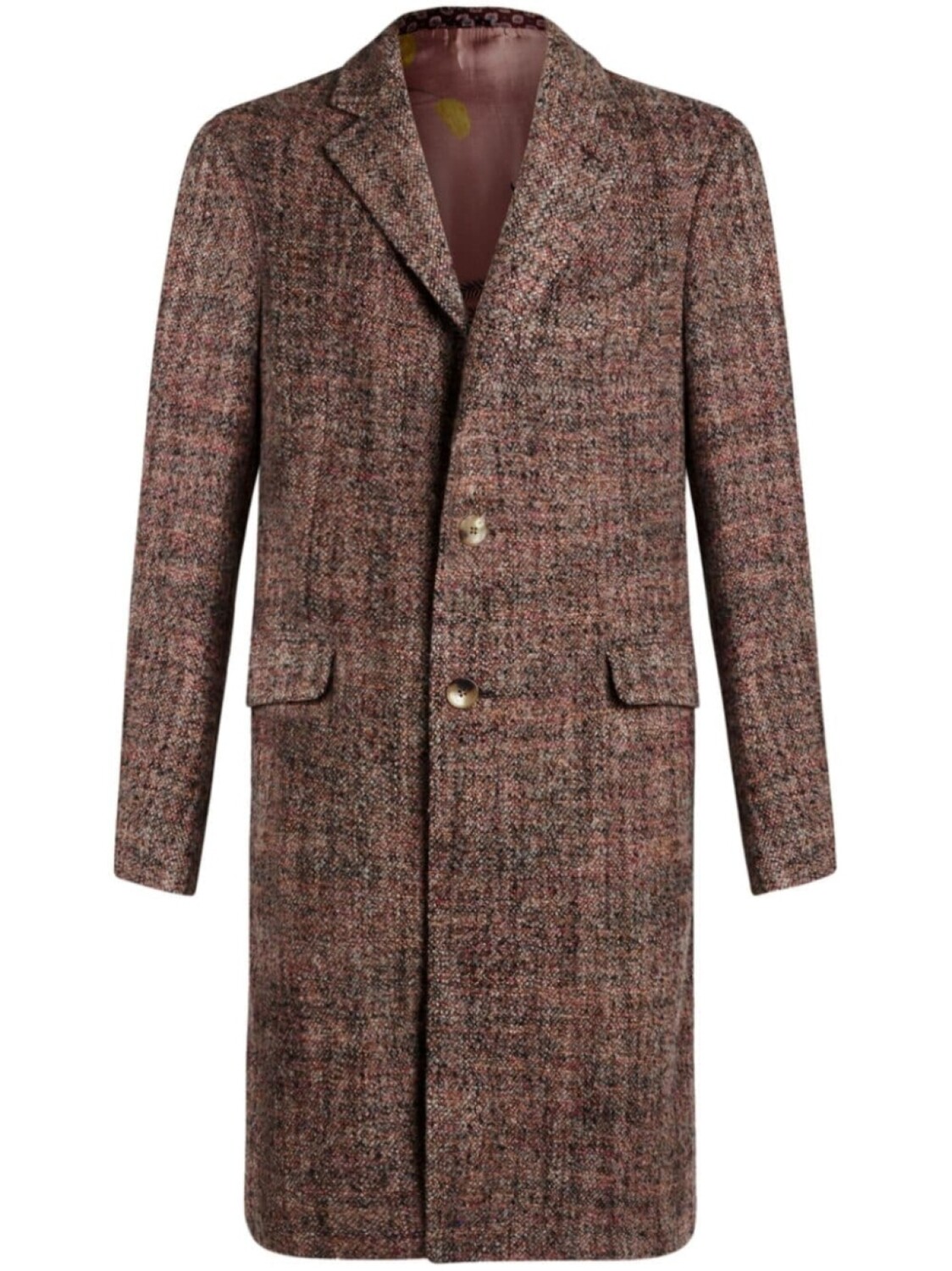 

ETRO однобортное пальто, коричневый