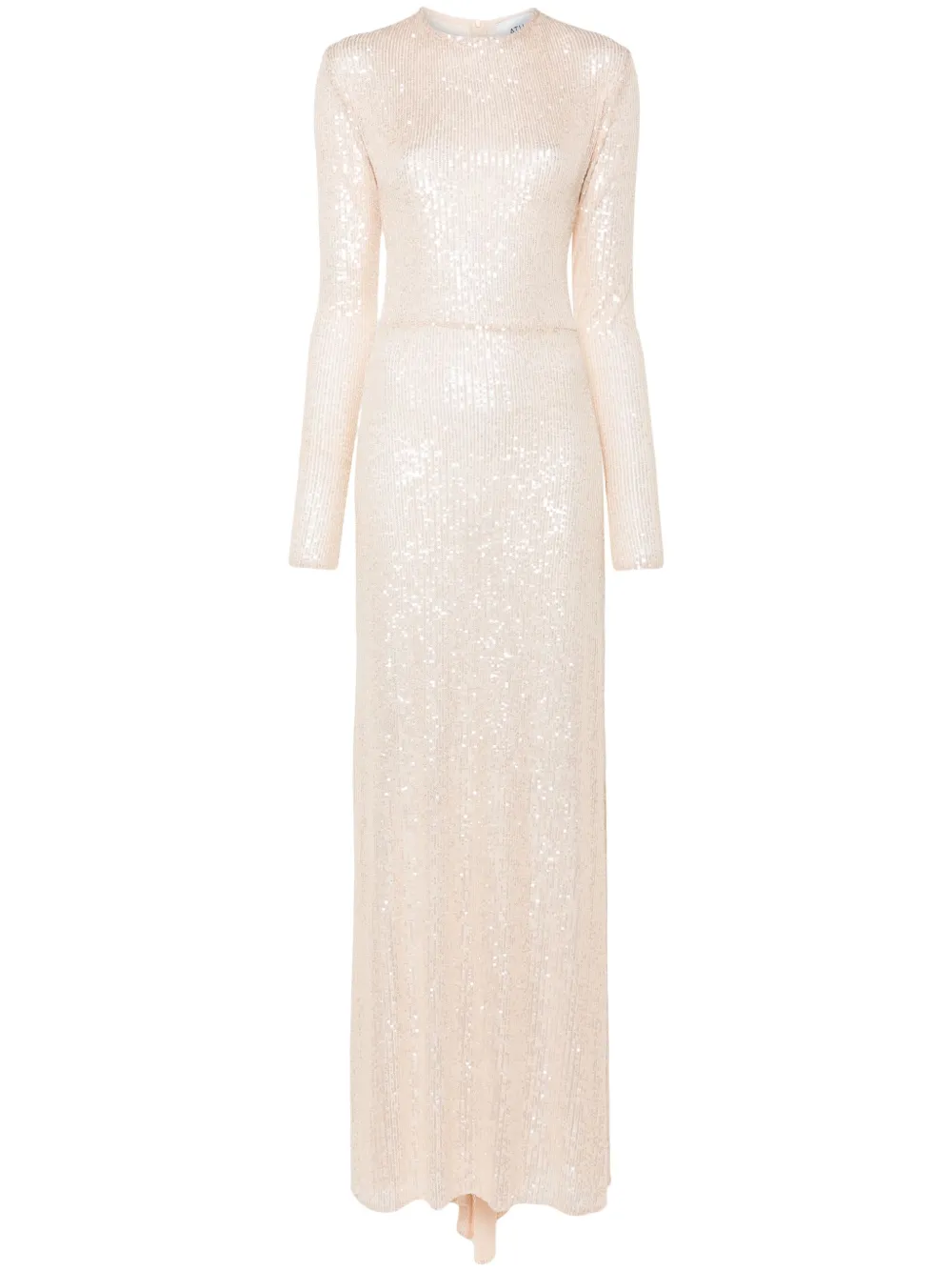 

Платье макси с пайетками Atu Body Couture, нейтральный