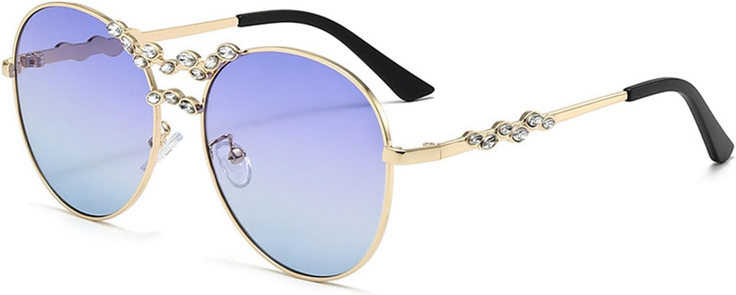 

Большие солнцезащитные очки-пилот для женщин, дизайнерские солнцезащитные очки с стразами, винтажные, в крупной оправе, с бриллиантами, для вечеринок mincl, Rhinestone C3