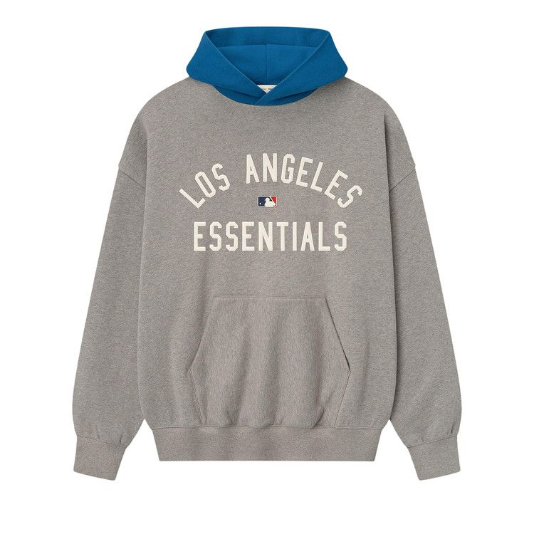 

Худи Fear of God Essentials Dodgers Sport Hoodie, Concrete Heather/Blue Sapphire