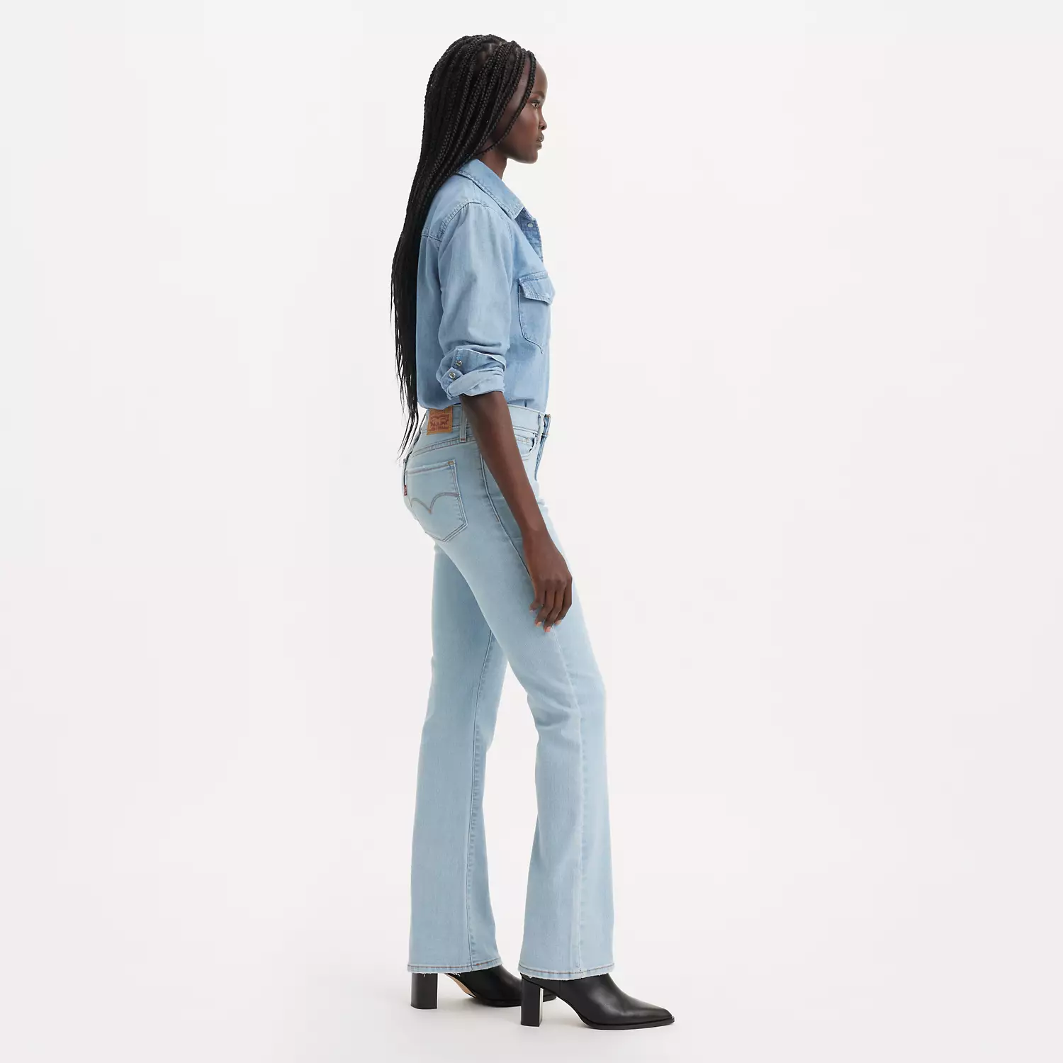 315 Формирующие женские джинсы Bootcut Levi's, цвет Different Route - Medium Wash — фото 2