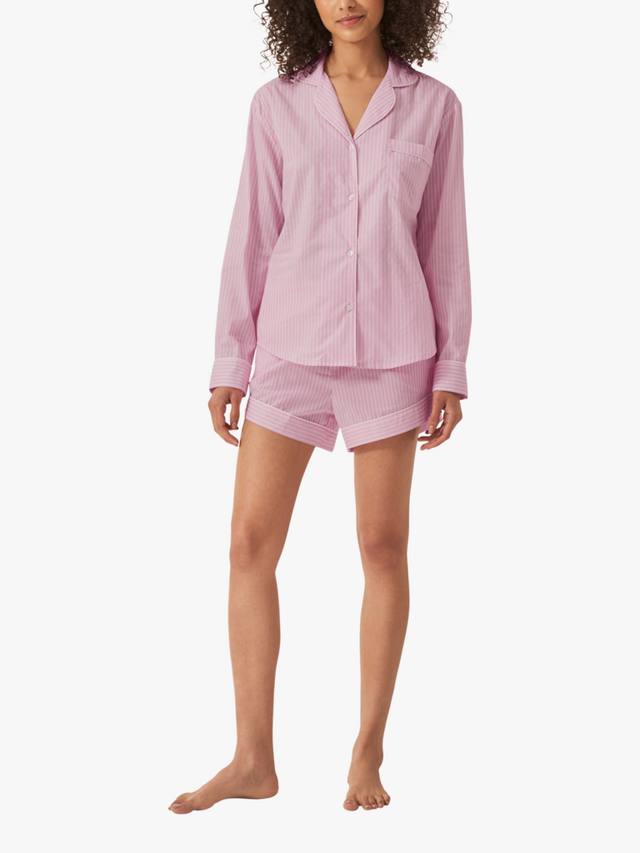 

Полосатый комплект пижамы с длинными рукавами из органического хлопка myza, Pink/White