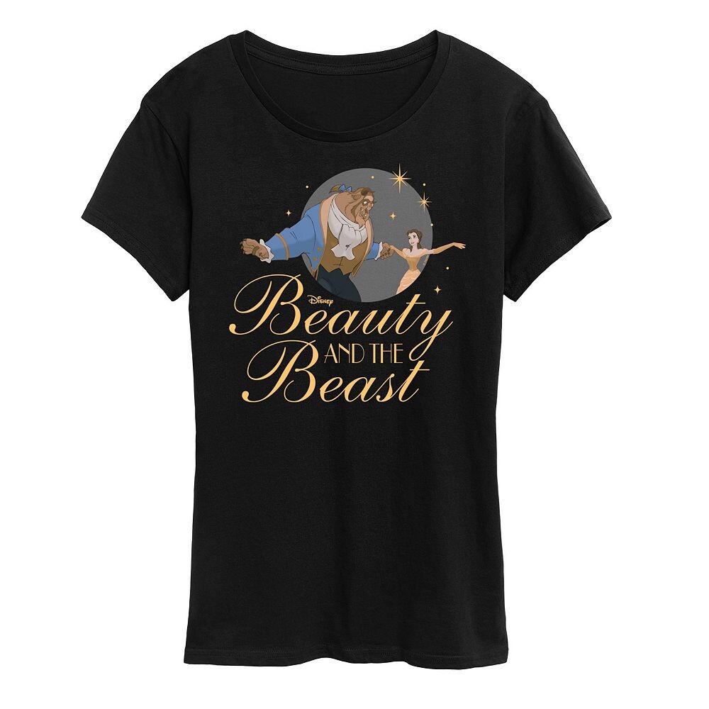 

Женская футболка с рисунком Disney's Beauty and the Beast, черный