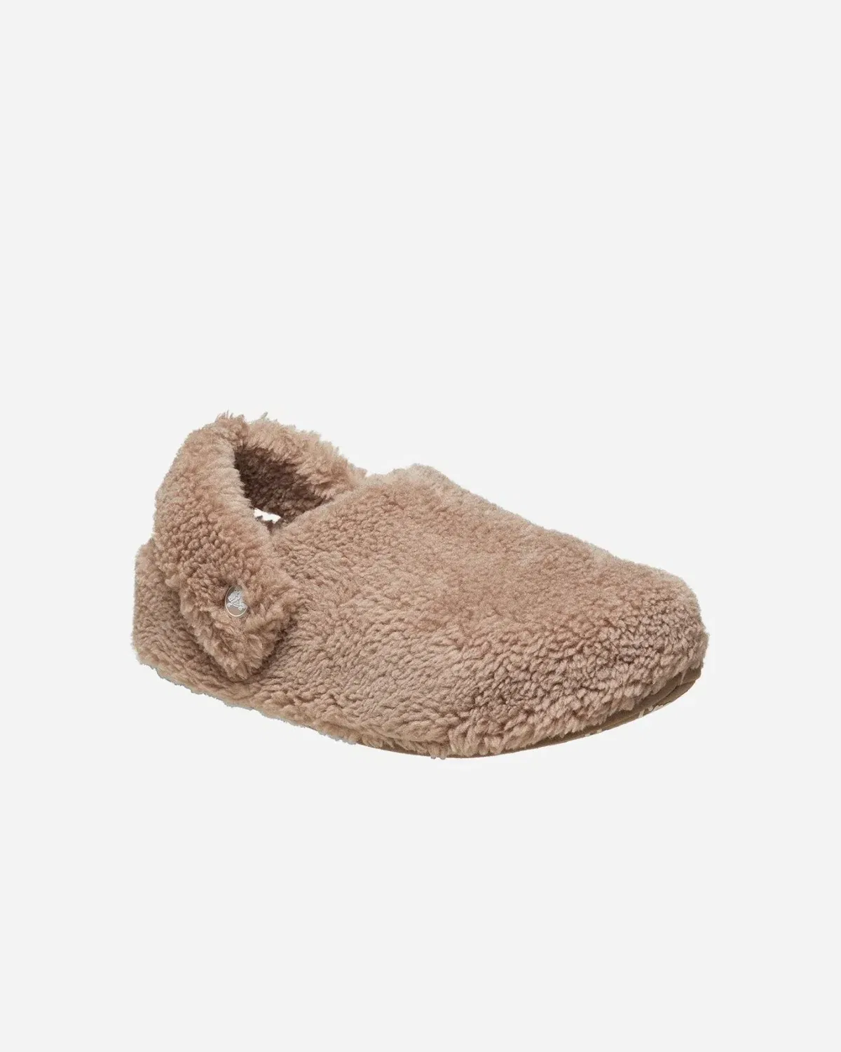Crocs Classic Cozzzy 209386-195 Тапочки с грибным рисунком и искусственной овчиной JAX1200, коричневый