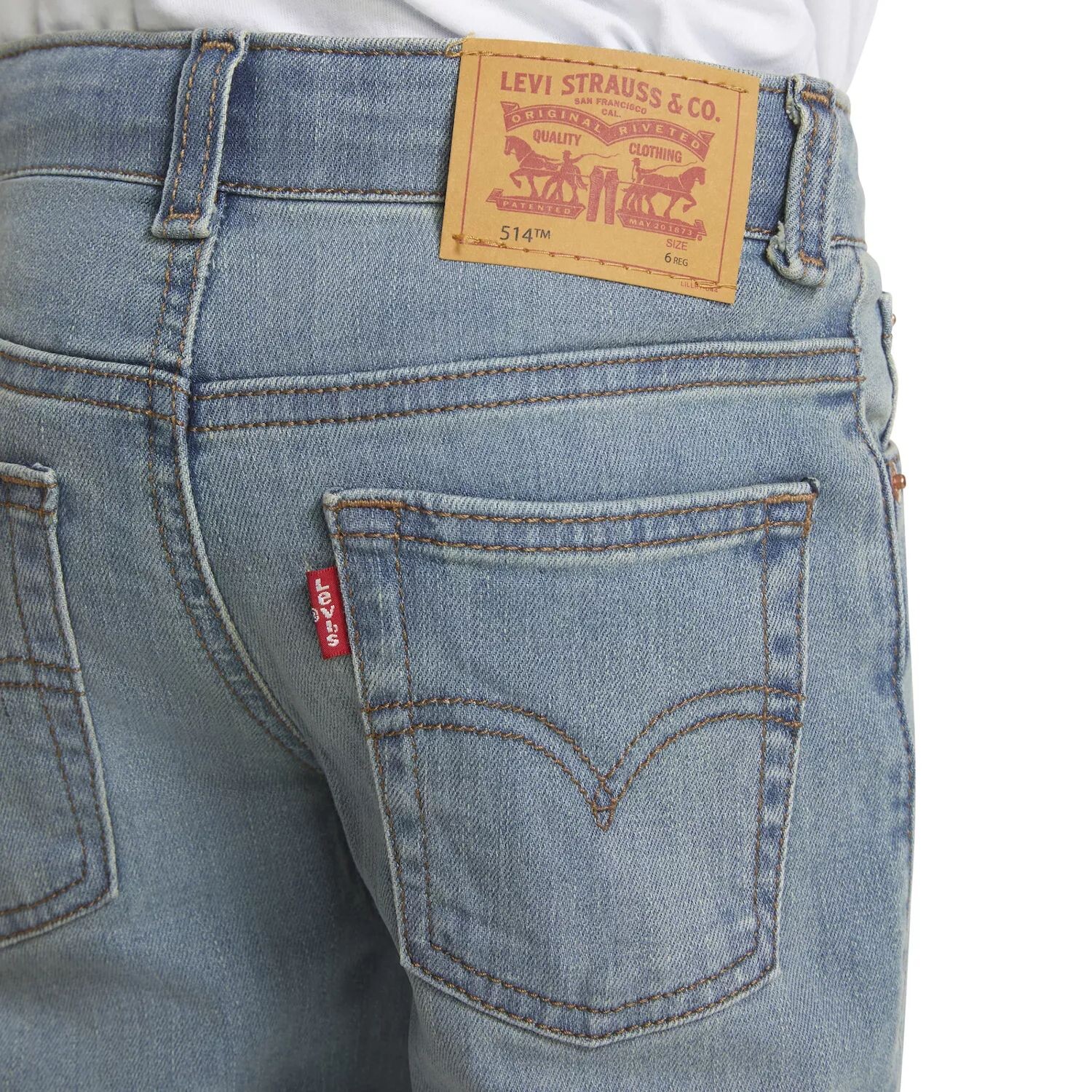 Прямые джинсы Levi's 514 в цветах обычный и хаски для мальчиков 4–20 лет Levi's — фото 2