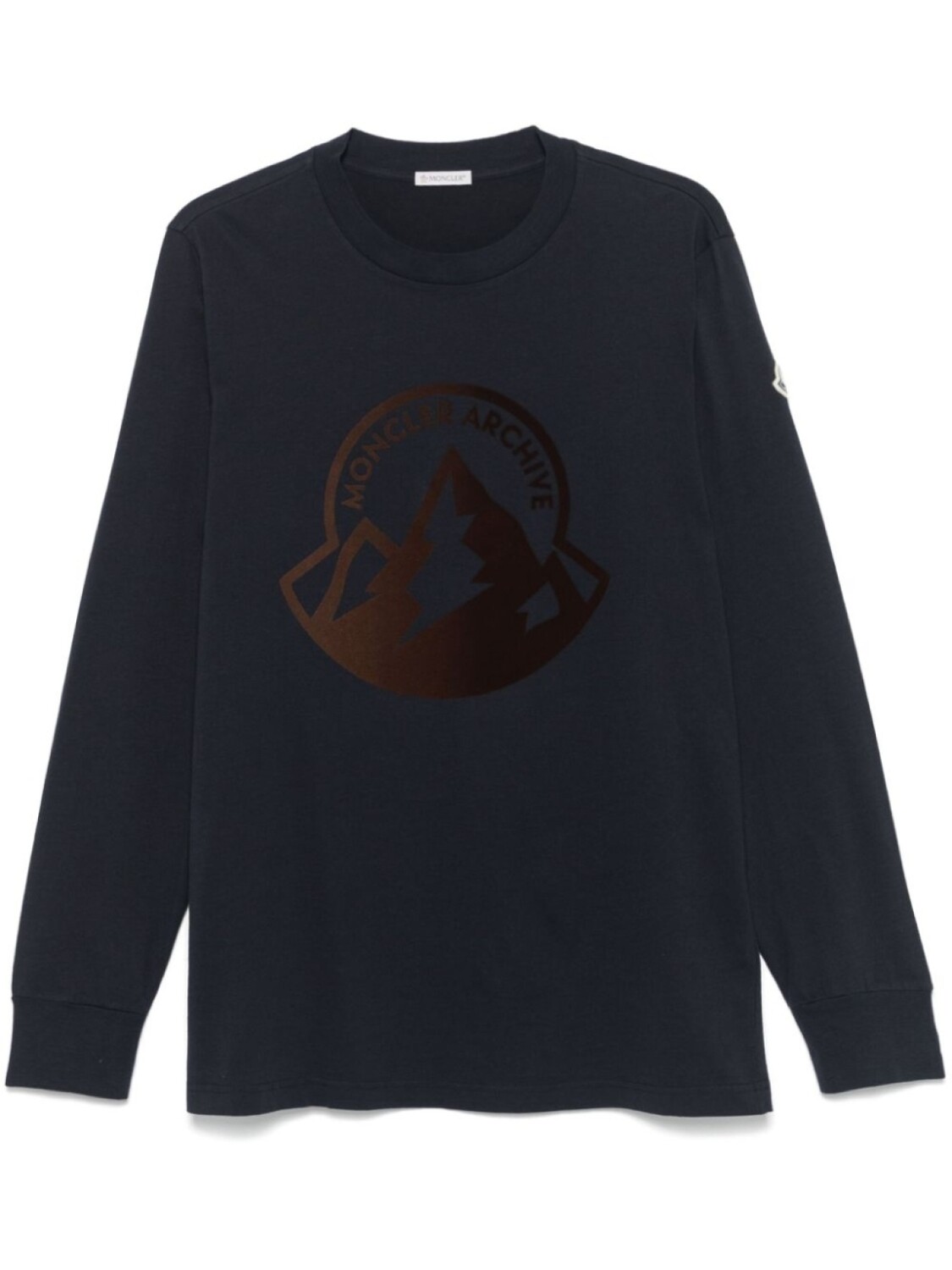 

Футболка с логотипом в виде флока Moncler, синий